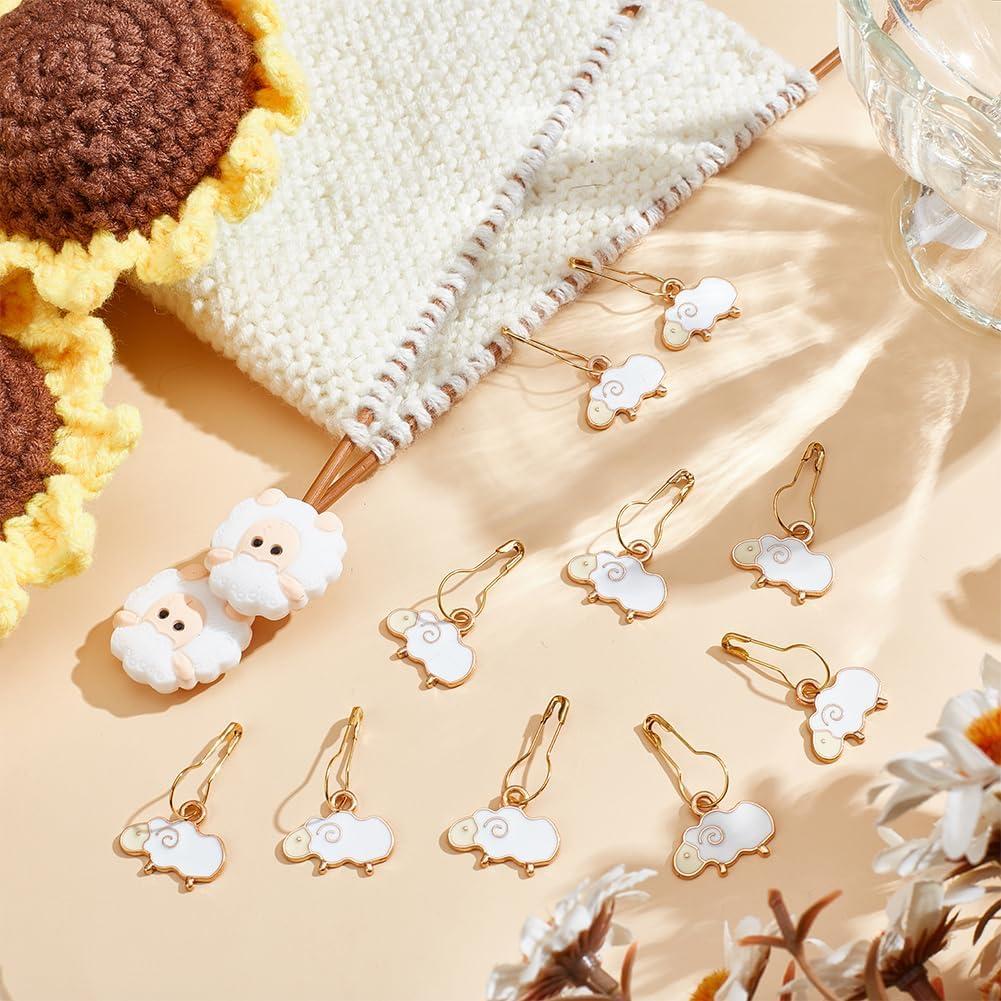 Kits de Marcadores de Puntos NBEADS - 12 Pcs Oveja y Tapones