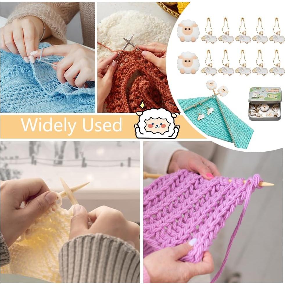 Kits de Marcadores de Puntos NBEADS - 12 Pcs Oveja y Tapones