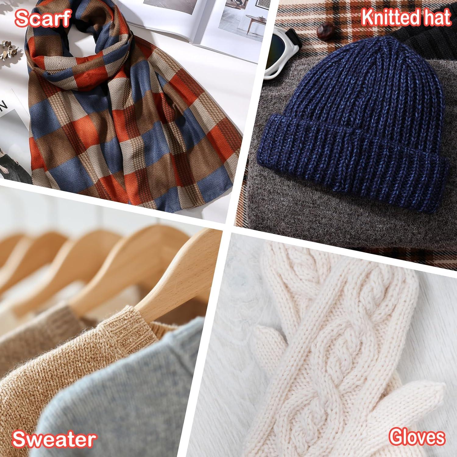 12 Sujetadores de Puntos de Tejido Larrel - 6 Tamaños Coloridos