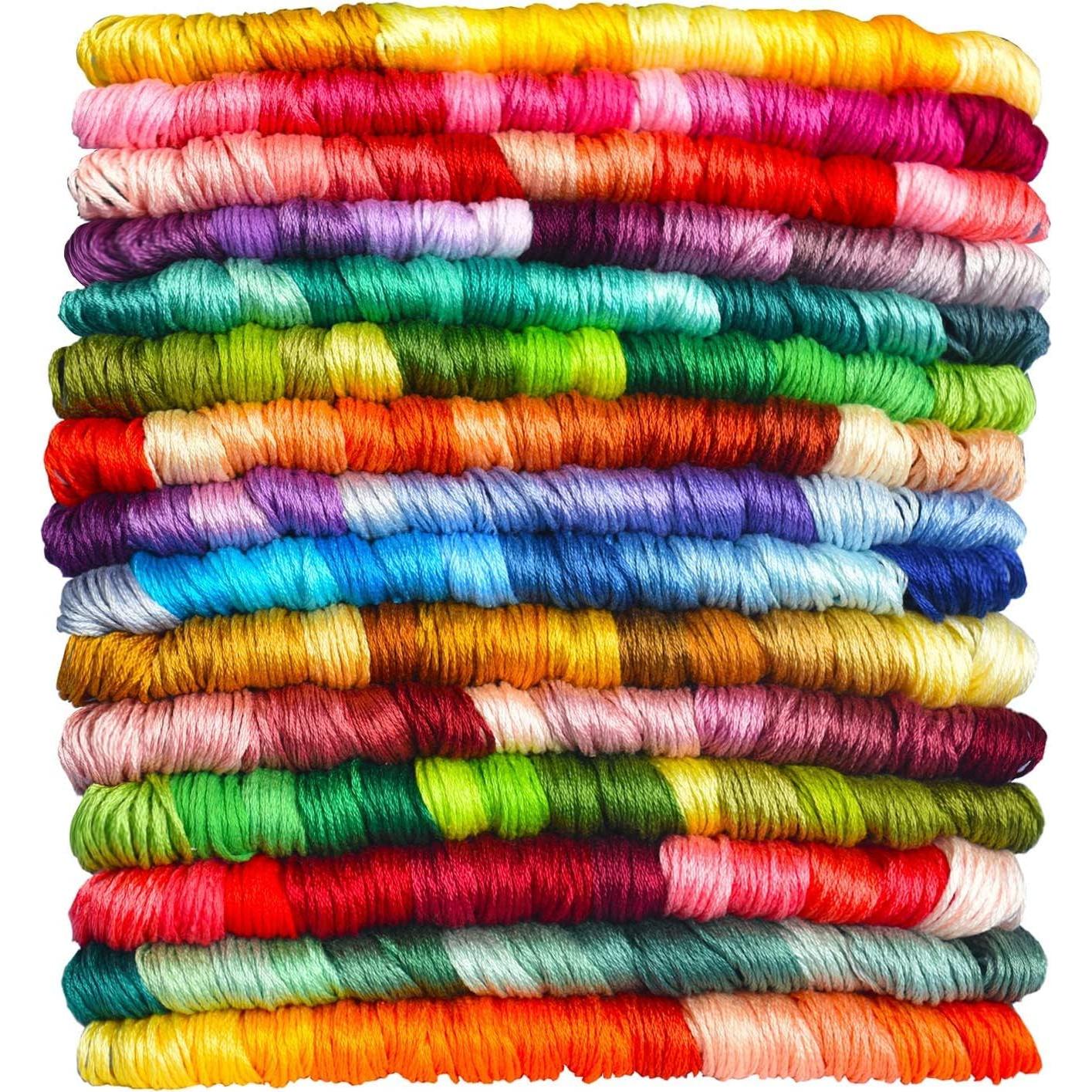 Hilo de Bordado LE PAON - 14 Madejas Algodón 100% - 7.52m Cada Una