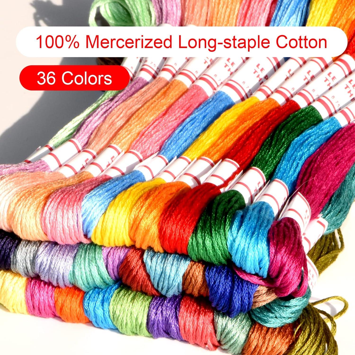 Hilo de Bordado 100% Algodón LE PAON 36 Madejas 800 cm