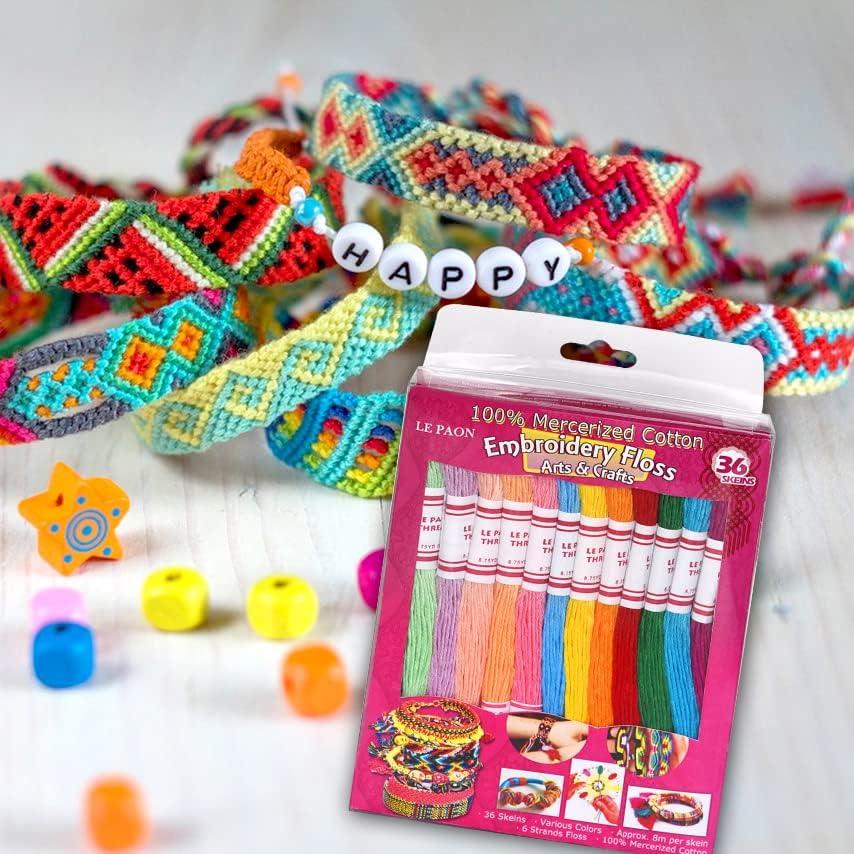 Hilo de Bordado 100% Algodón LE PAON 36 Madejas 800 cm