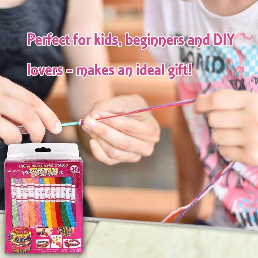 Hilo de Bordado 100% Algodón LE PAON 36 Madejas 800 cm