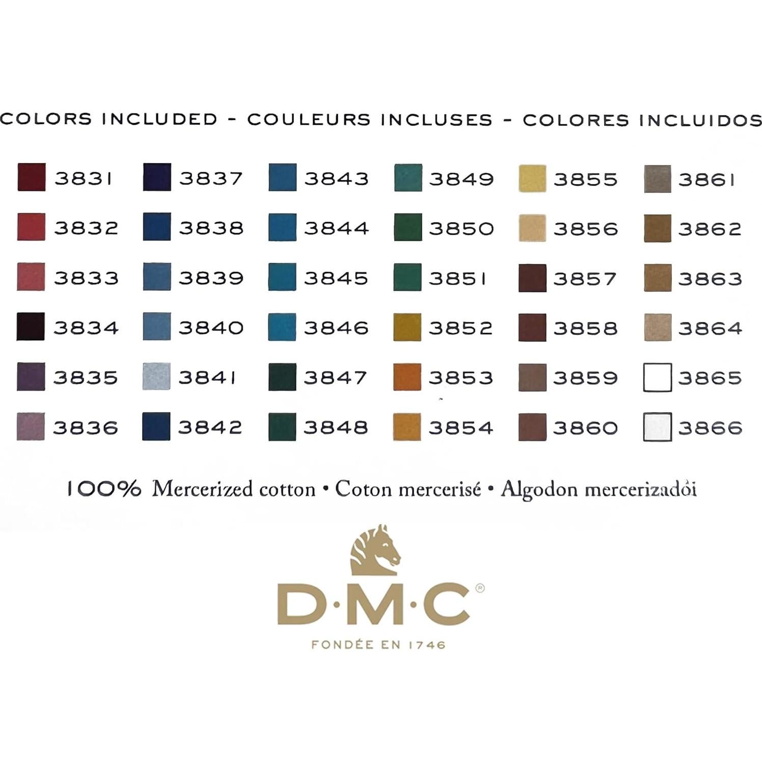 Hilo de Bordado DMC Charming Melodie 36 Colores Algodón