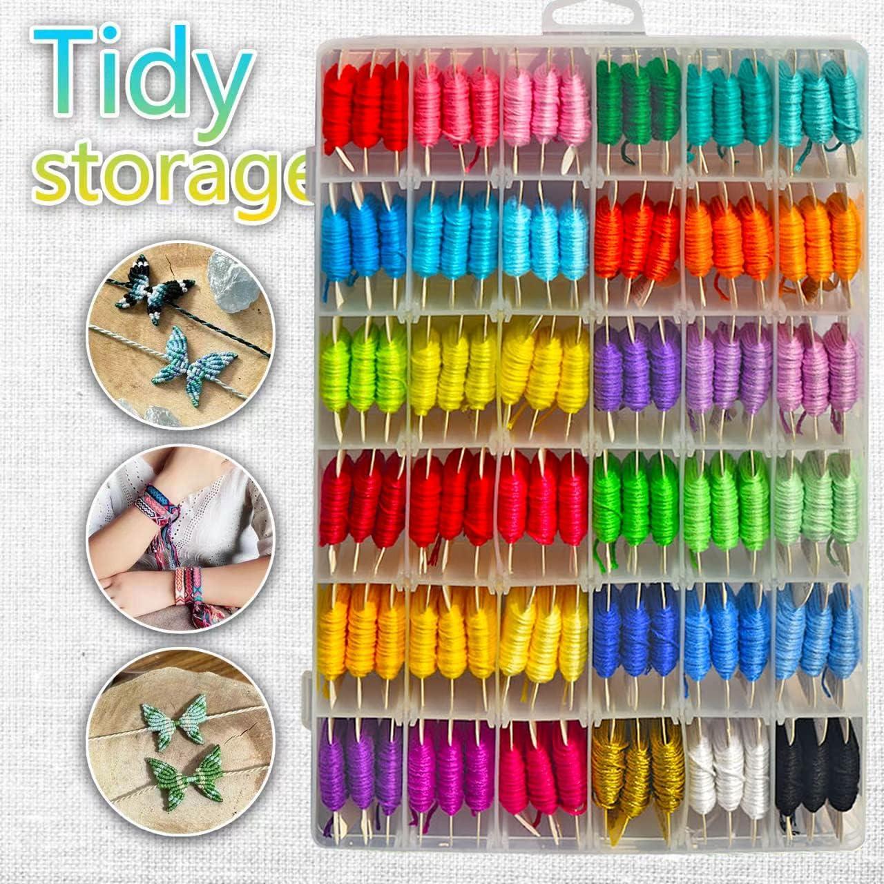 Kit de Pulseras de Amistad QCZKB - 36 Colores Hilo Algodón