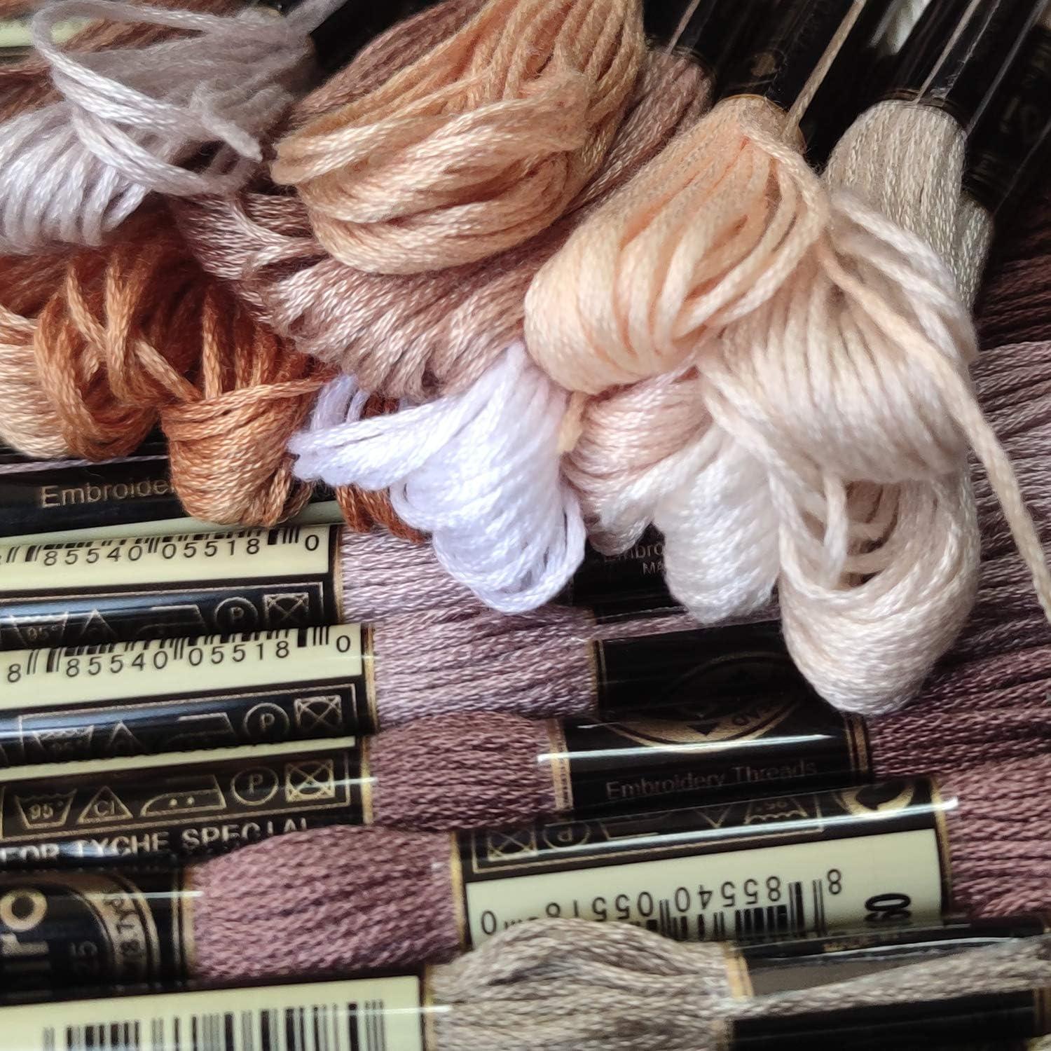 Hilo de Bordado 30 Madejas Levylisa Multicolor 8m para Manualidades