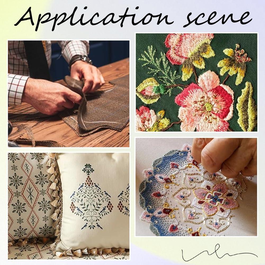 12 Madejas Hilo de Bordado Metálico CABODYALS 8m 12 Colores