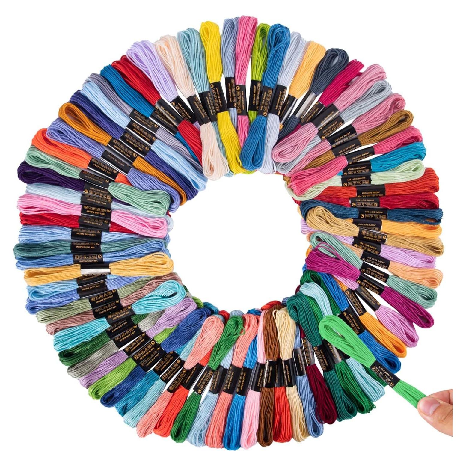 Hilo de Bordar OBTANIM 150 Madejas Algodón Poliester 8m