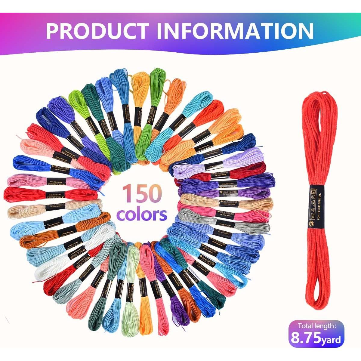Hilo de Bordar OBTANIM 150 Madejas Algodón Poliester 8m