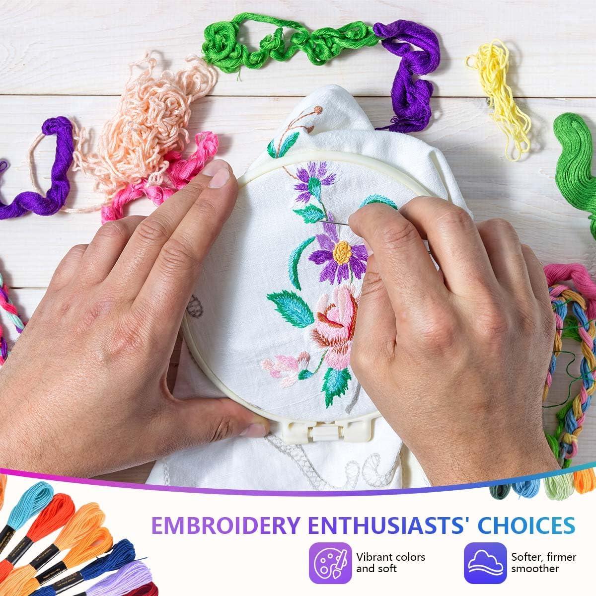 Hilo de Bordar OBTANIM 150 Madejas Algodón Poliester 8m