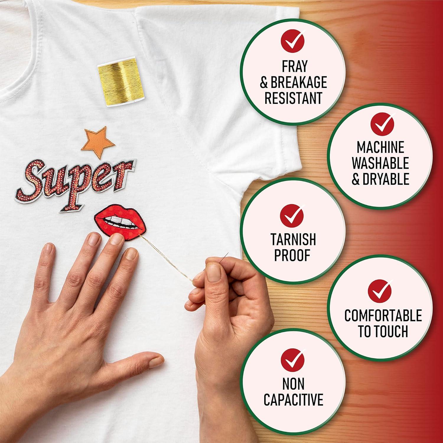 Hilo de Bordado Metálico Plateado Mandala Crafts 200M