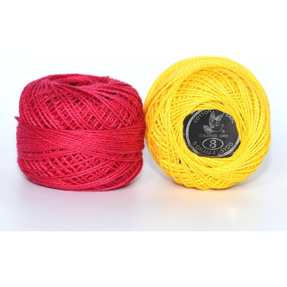 Conjunto de Hilos de Crochet LE PAON 100% Algodón 48 Colores