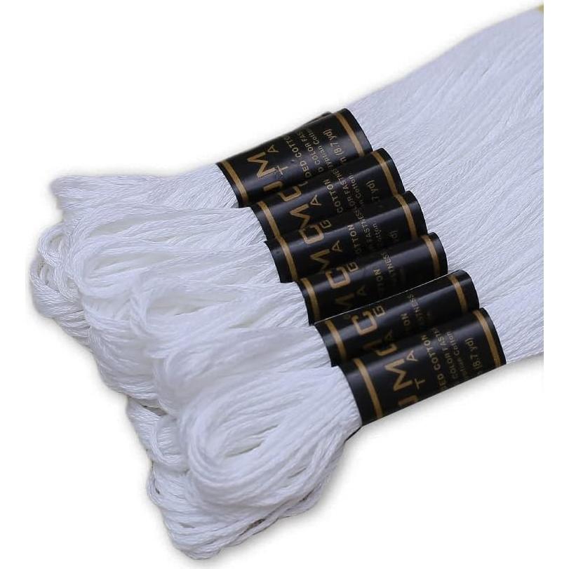 Paquete de 12 Hilos de Bordado UMC STAG 100% Algodón Egipcio