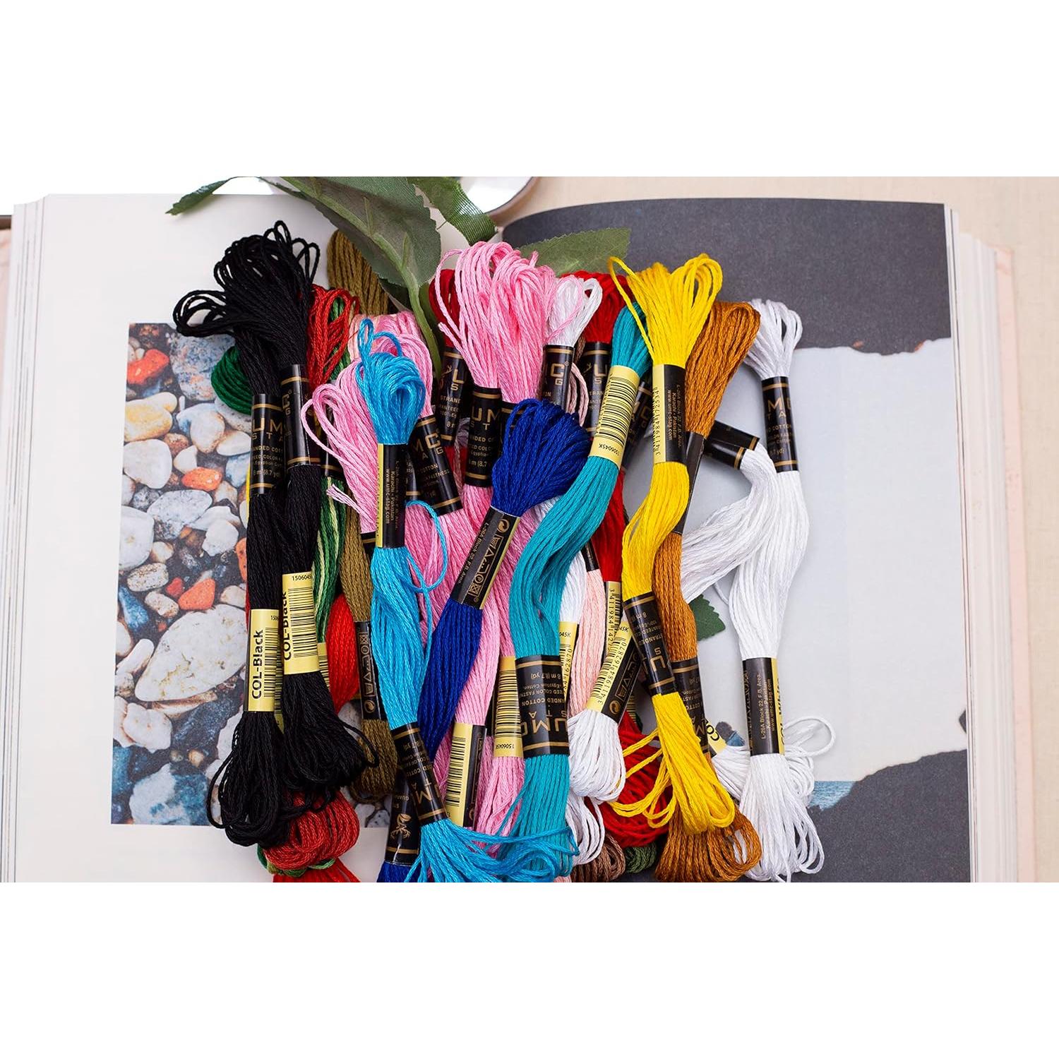 Paquete de 12 Hilos de Bordado UMC STAG 100% Algodón Egipcio