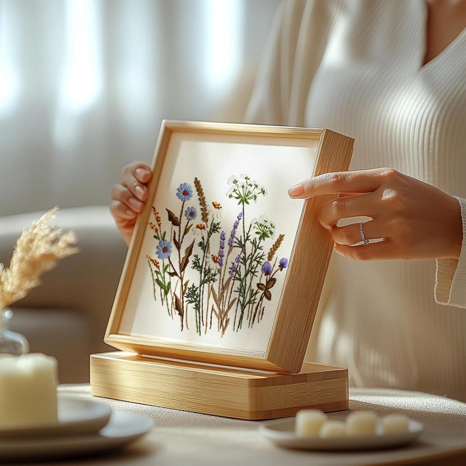 Kit de Bordado COCOMOX para Principiantes - 3 Telas Flores