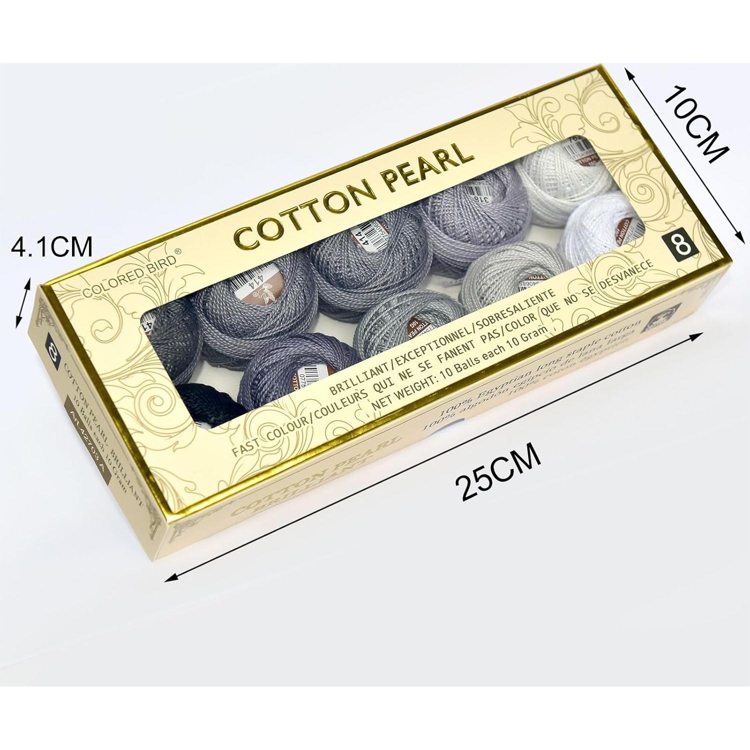 Hilo de Bordado Algodón Egipcio 10 Colores 10g Pájaro de Colores