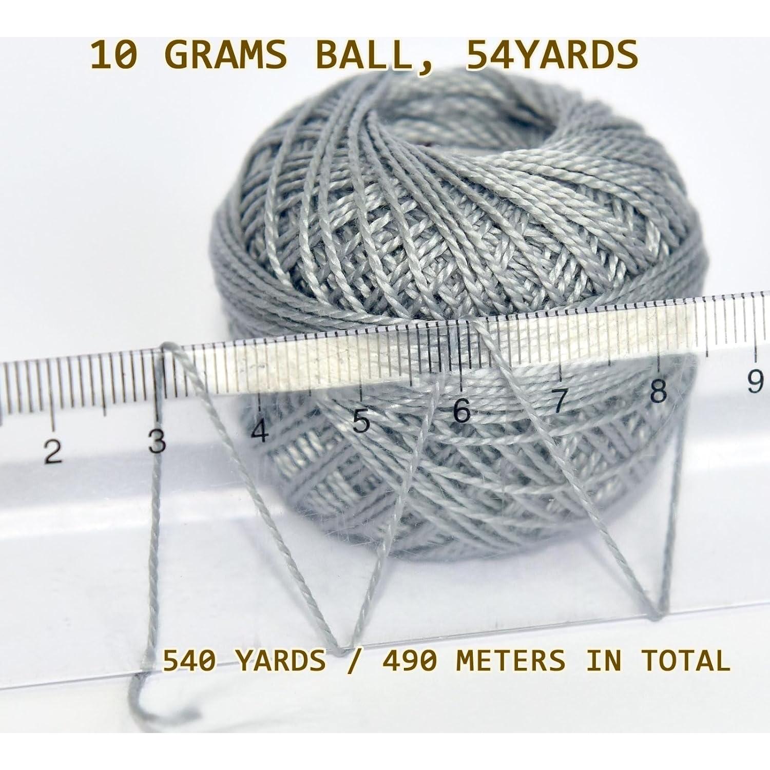 Hilo de Bordado Algodón Egipcio 10 Colores 10g Pájaro de Colores