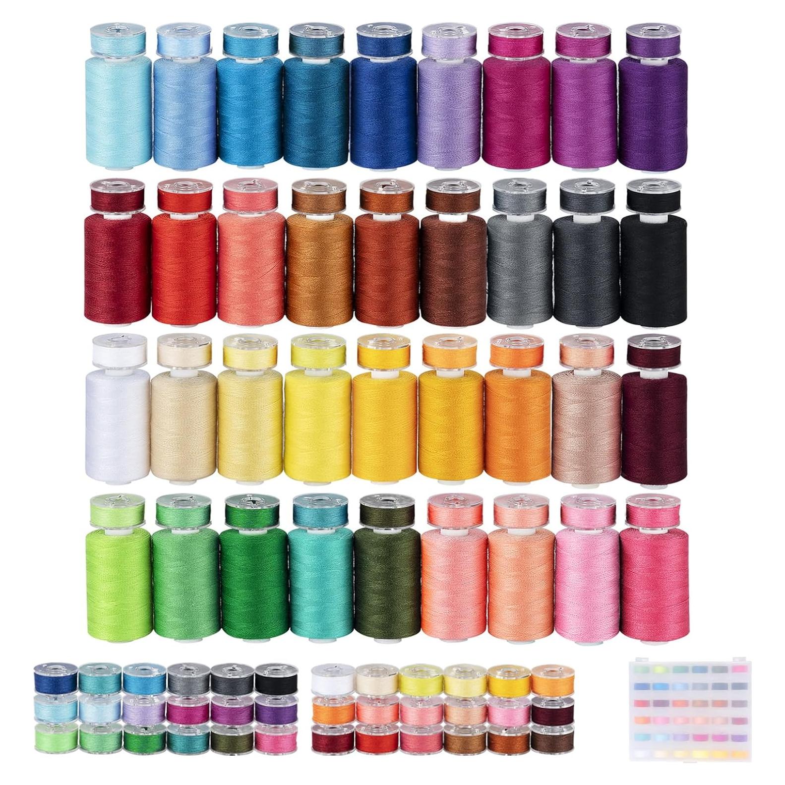 Kit de Hilo de Coser ilauke 72 Piezas 36 Colores 550 Metros