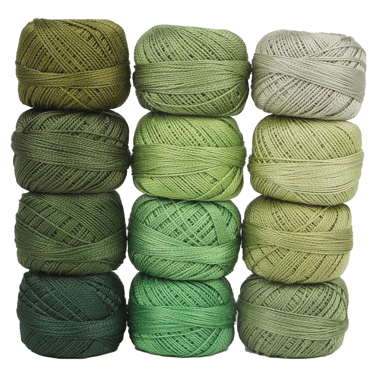 Hilo de Bordado Algodón Egipcio AMOHilos Tamaño 8 12 Colores