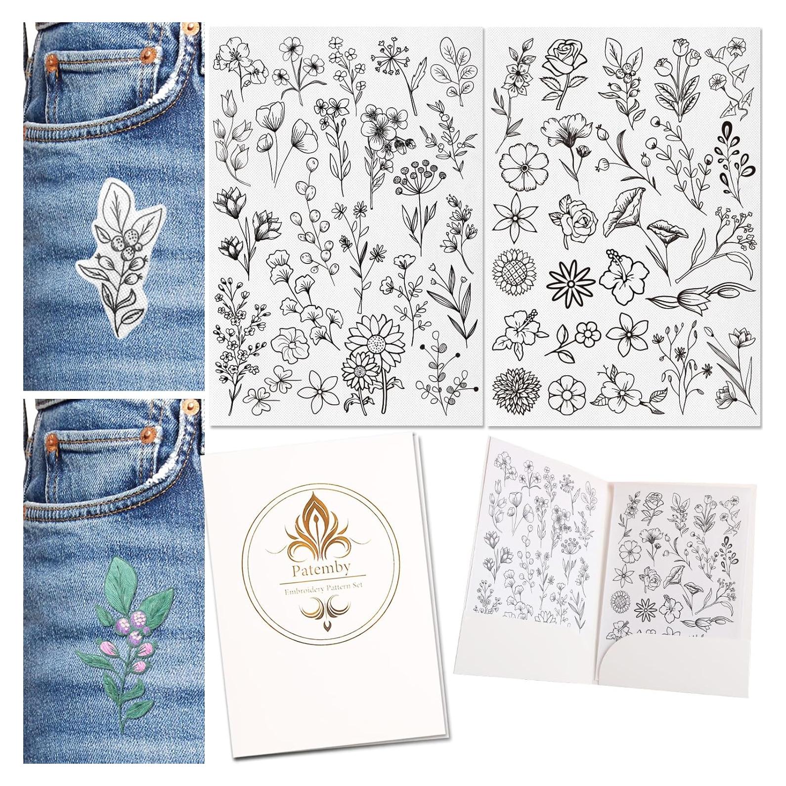 Patemby 50 Piezas Estabilizadores de Bordado Solubles en Agua