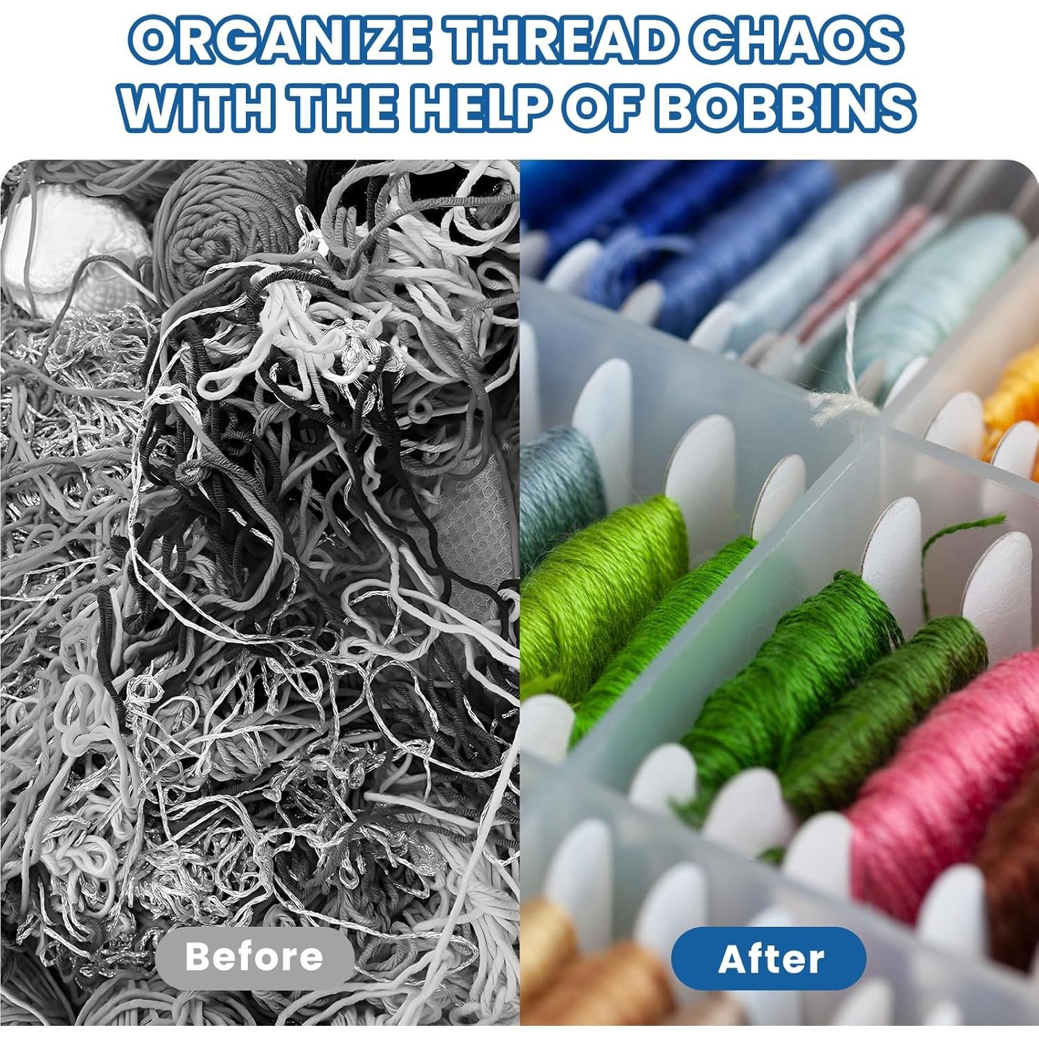 Kit de 124 Piezas de Hilo de Bordado Gabrella con Organizador