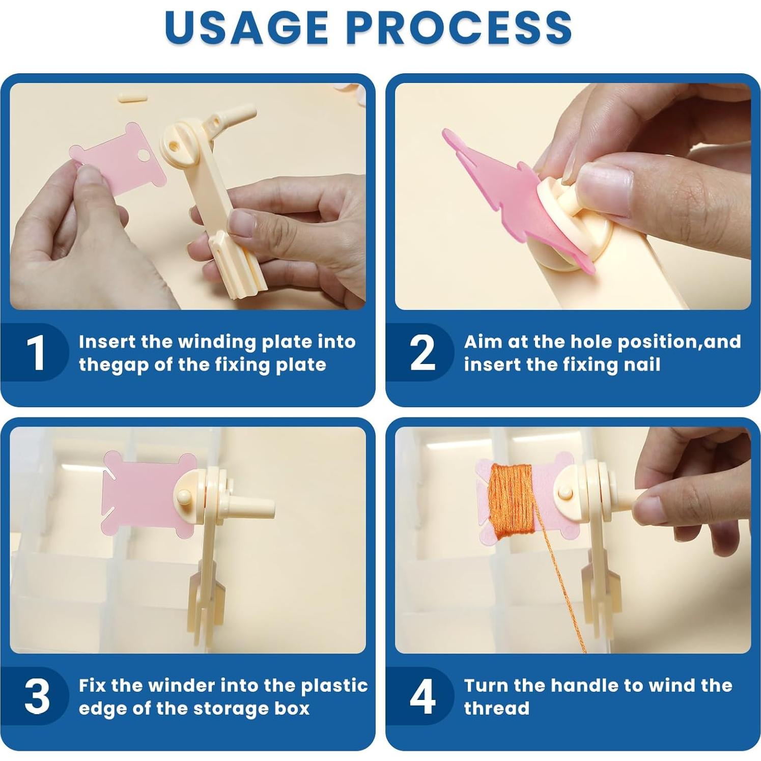 Kit de 124 Piezas de Hilo de Bordado Gabrella con Organizador