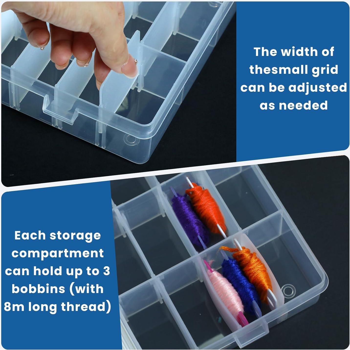 Kit de 124 Piezas de Hilo de Bordado Gabrella con Organizador