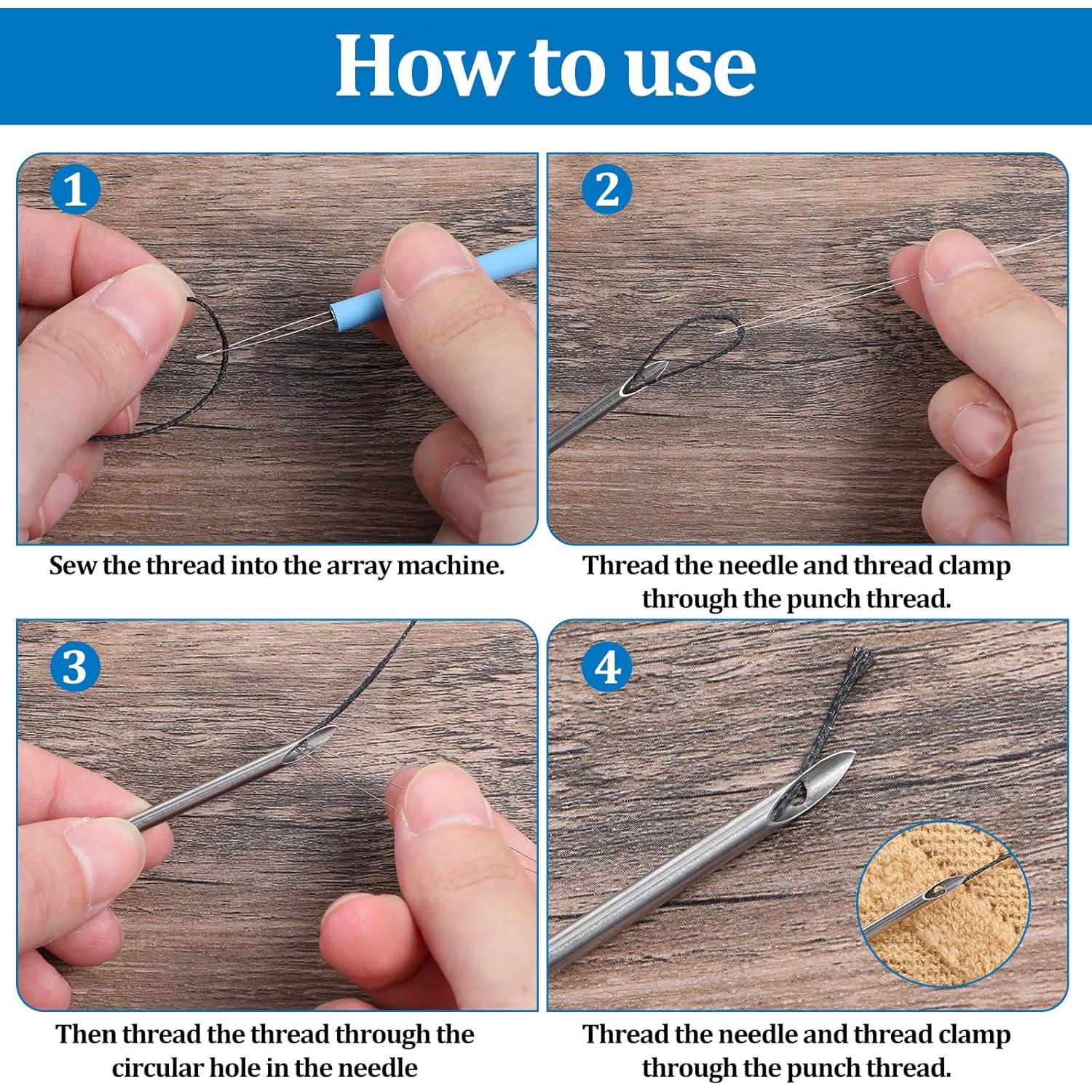 Kit de Agujas de Punch AOZUO 13 Piezas con Almacenamiento