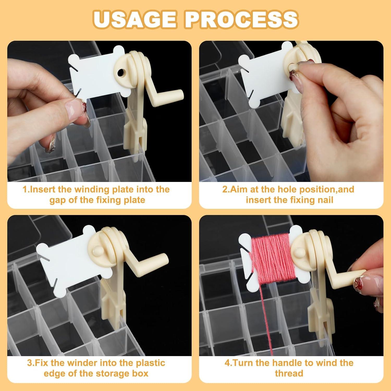 Organizador de Hilo de Bordado ROLYTA 400 Bobinas Plástico