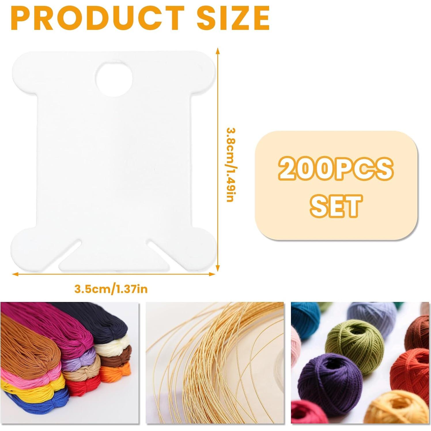 200 Bobinas de Hilo de Bordado Gabrella - Almacenamiento DIY