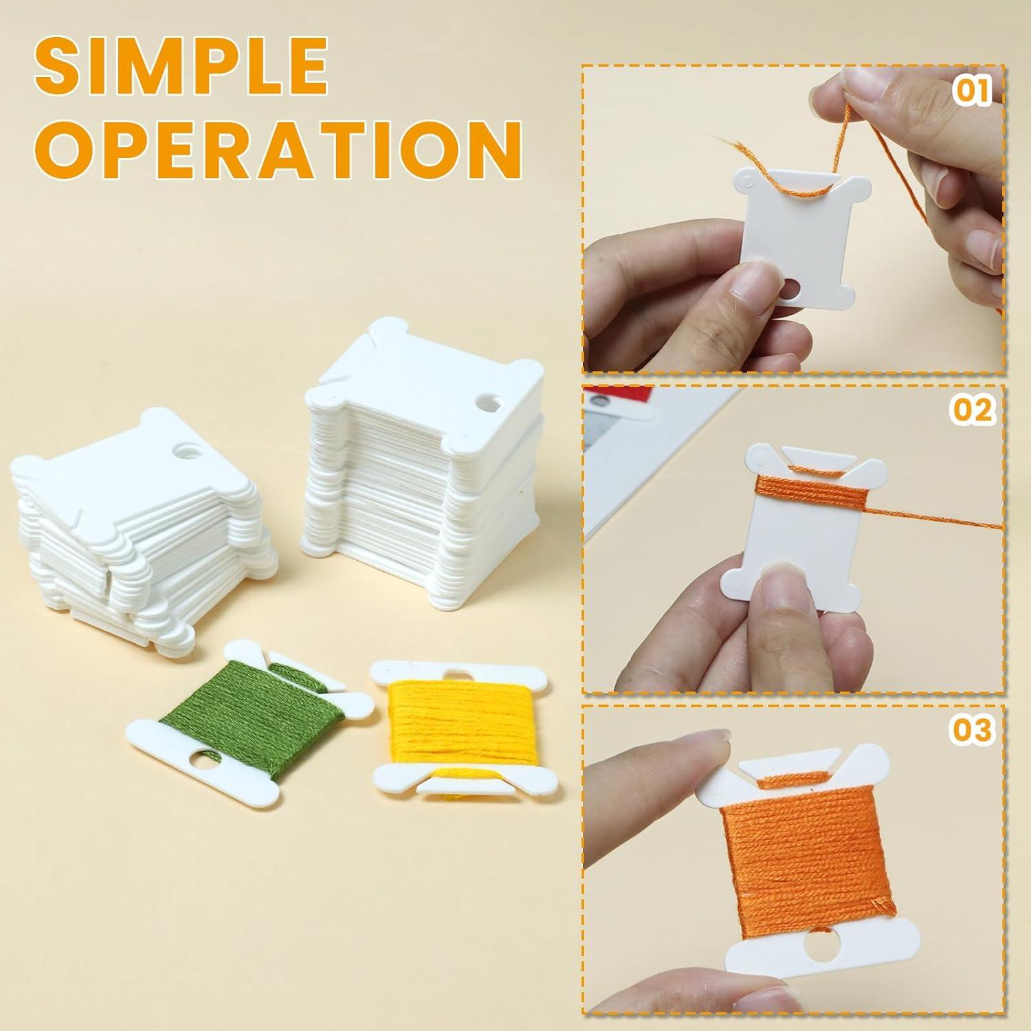 200 Bobinas de Hilo de Bordado Gabrella - Almacenamiento DIY