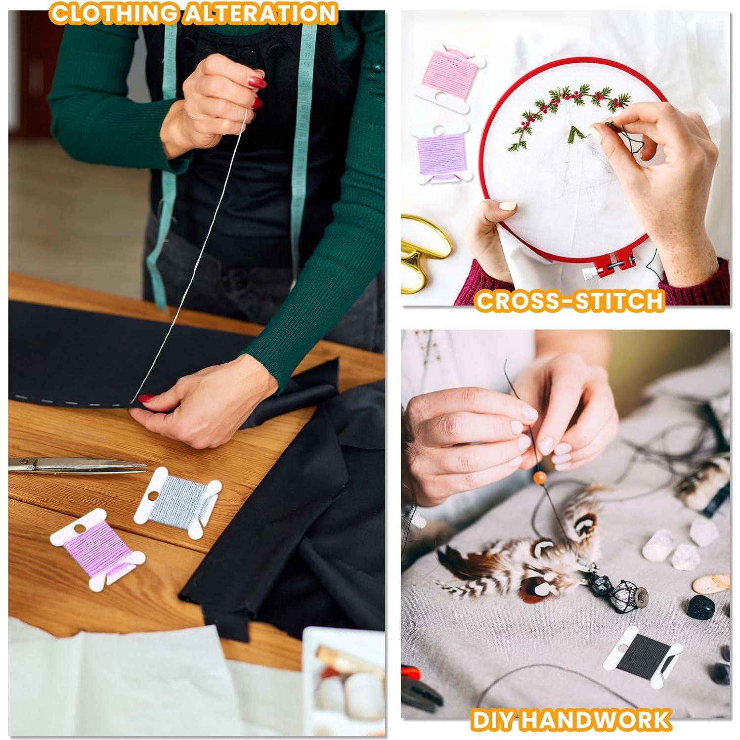 200 Bobinas de Hilo de Bordado Gabrella - Almacenamiento DIY