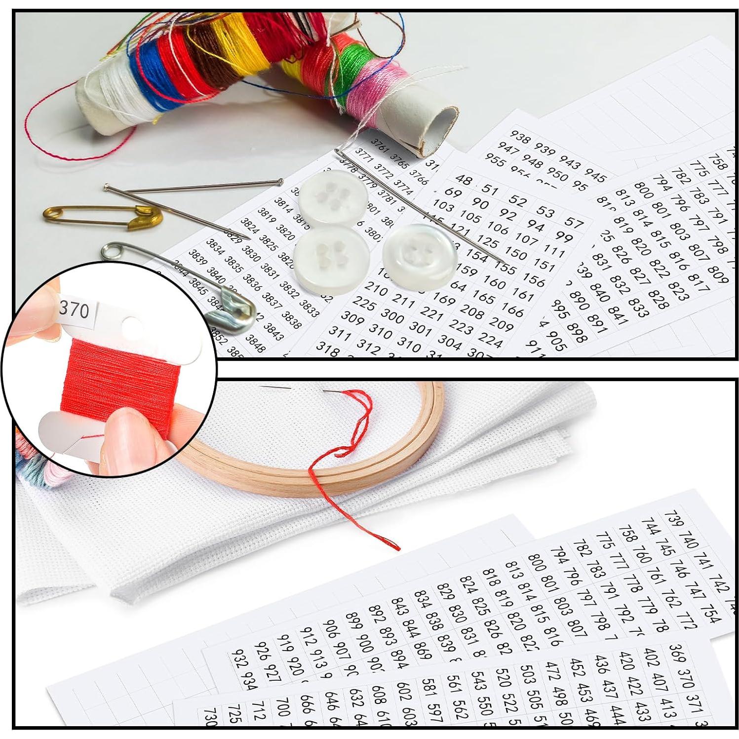 Conjunto de 800 Etiquetas de Números Marspark para Costura