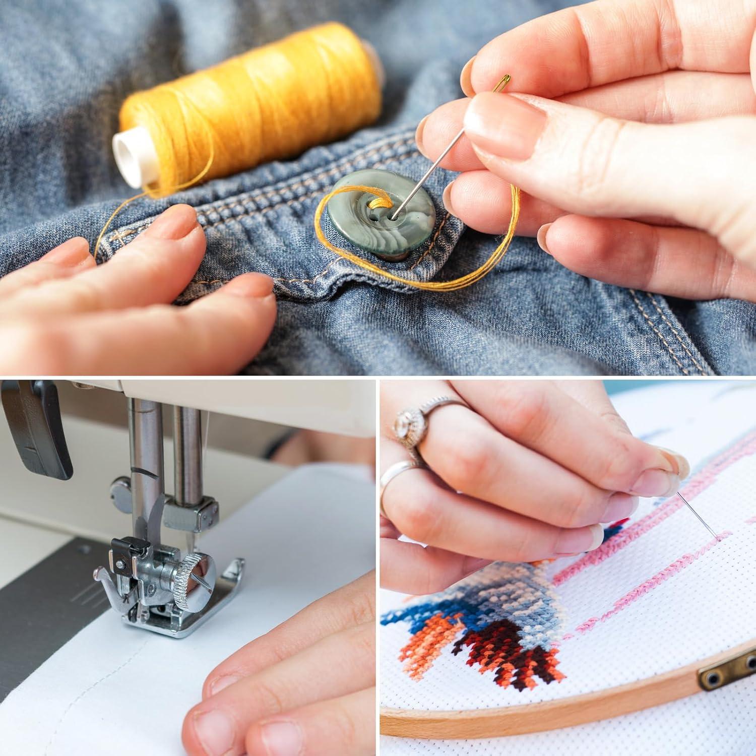 Kit de Hilo de Coser Wteehn 12 Colores 320m con Agujas