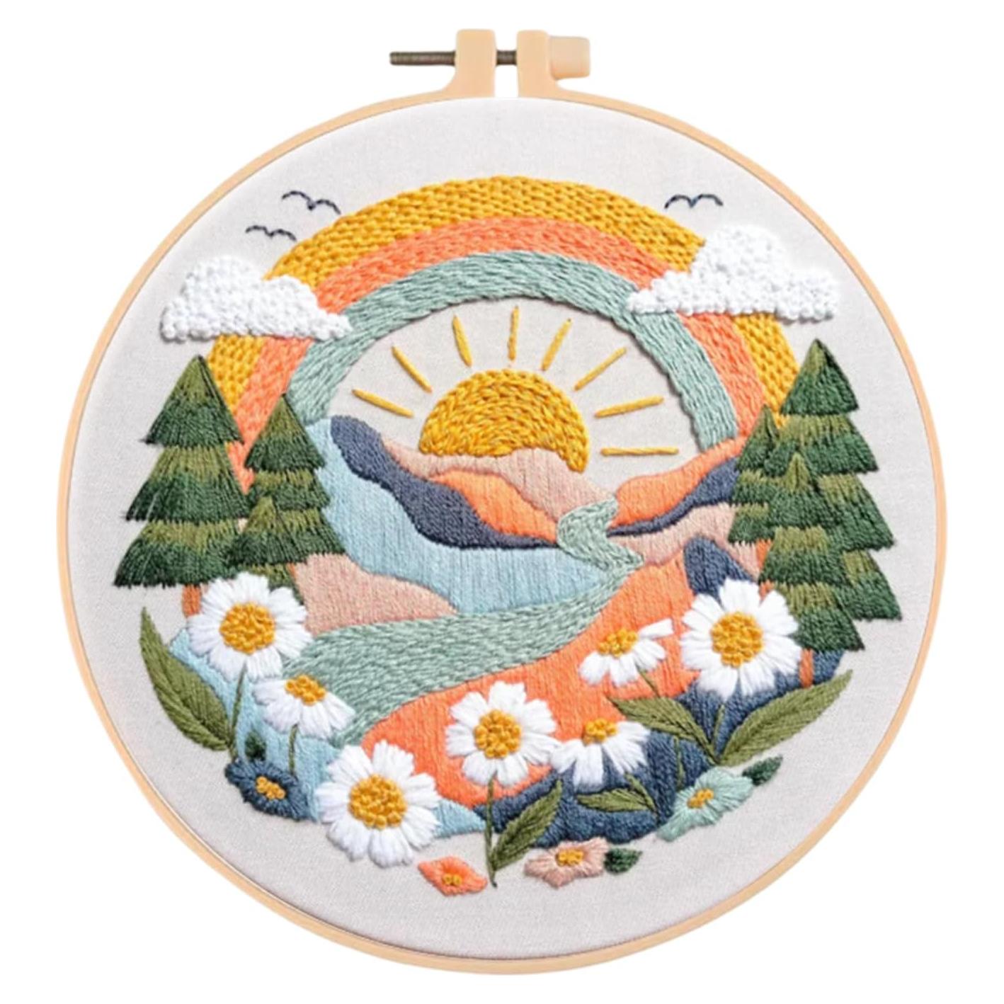 Kit de Bordado Huacan CXTZ para Principiantes 22x22 cm