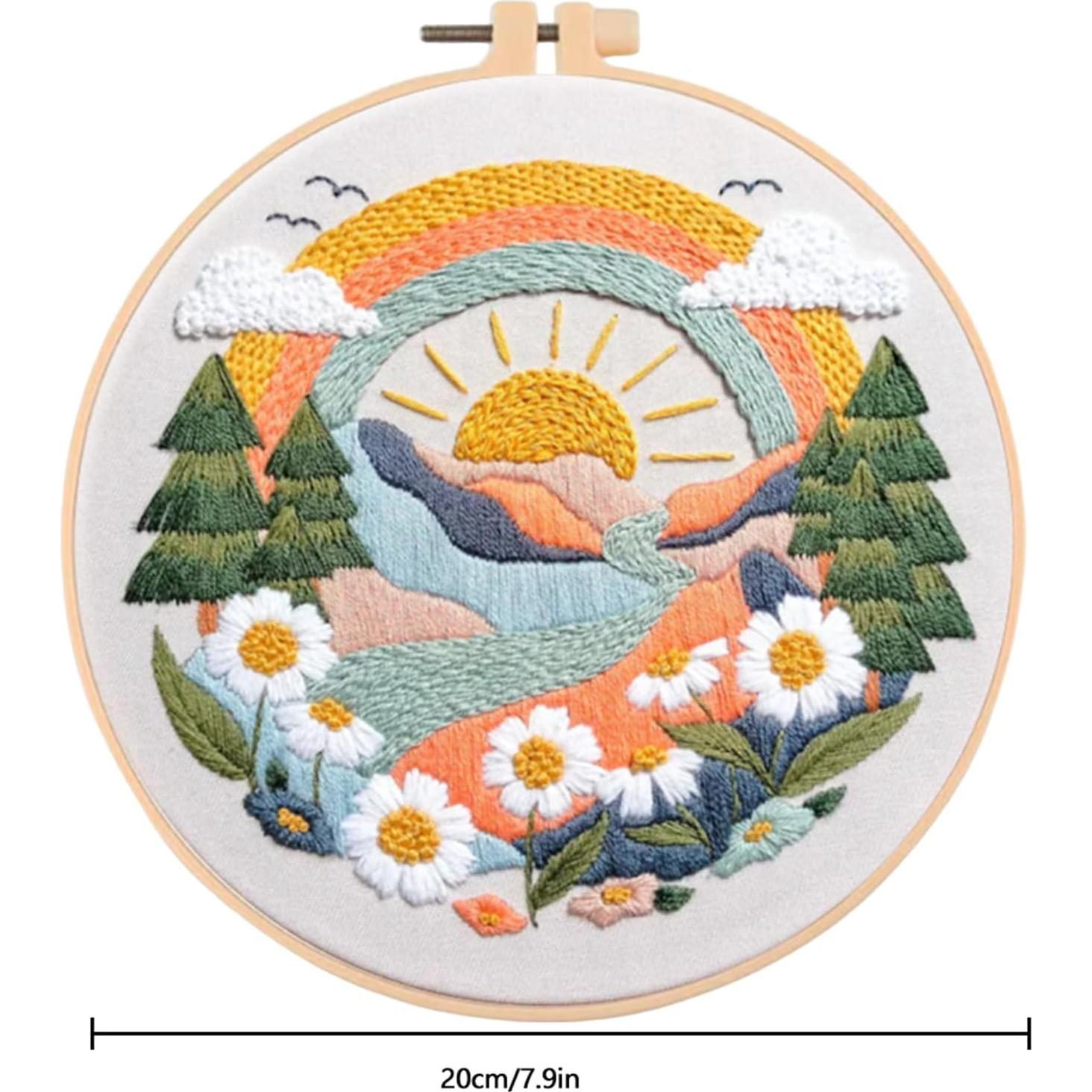 Kit de Bordado Huacan CXTZ para Principiantes 22x22 cm