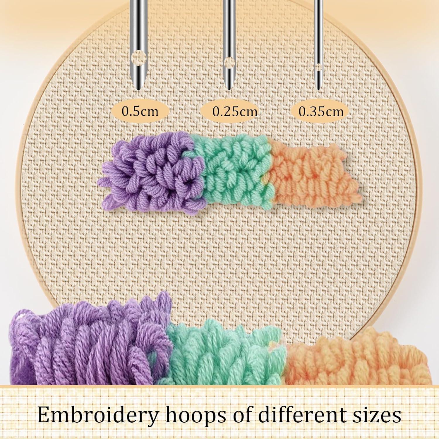 Conjunto de Agujas de Punch Oruola 5 Piezas para Bordado