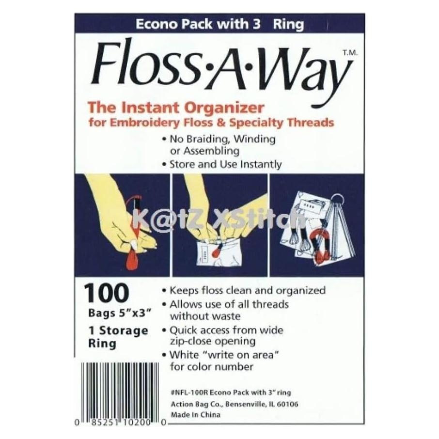 Organizador de Hilos Floss-A-Way 100-Pack 7.6x12.7 cm