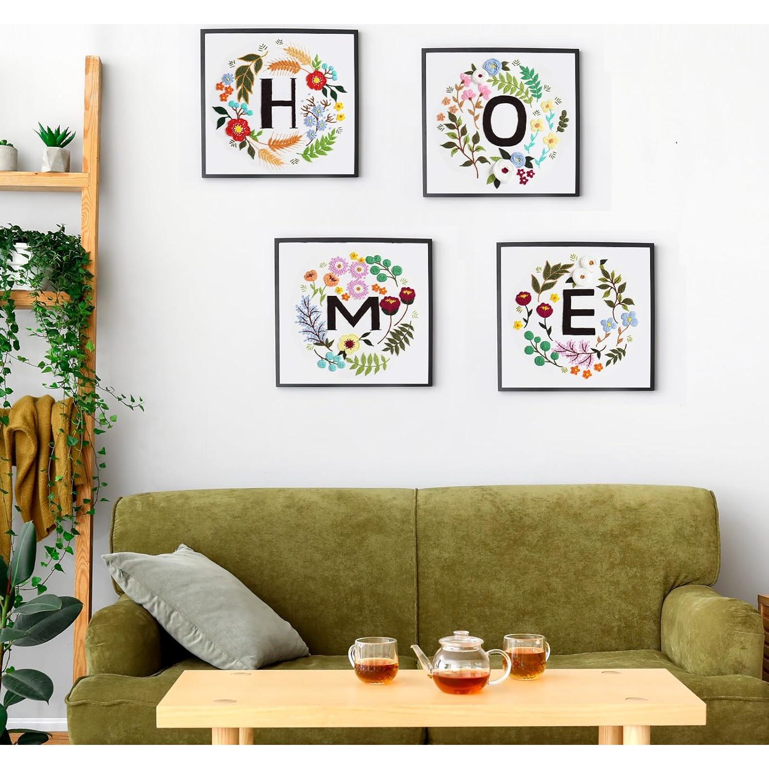 Kit de Bordado a Mano LOMOHOO para Principiantes - Floral