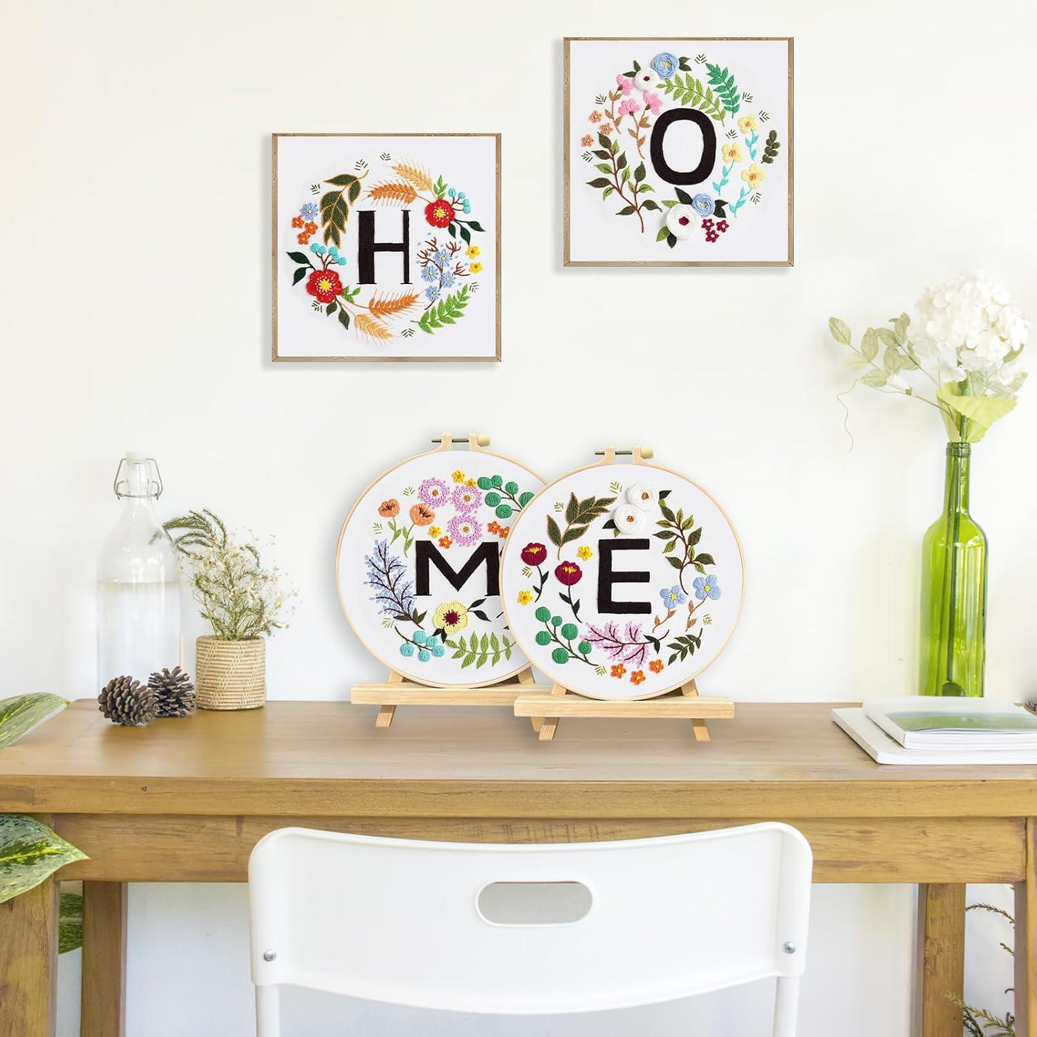 Kit de Bordado a Mano LOMOHOO para Principiantes - Floral