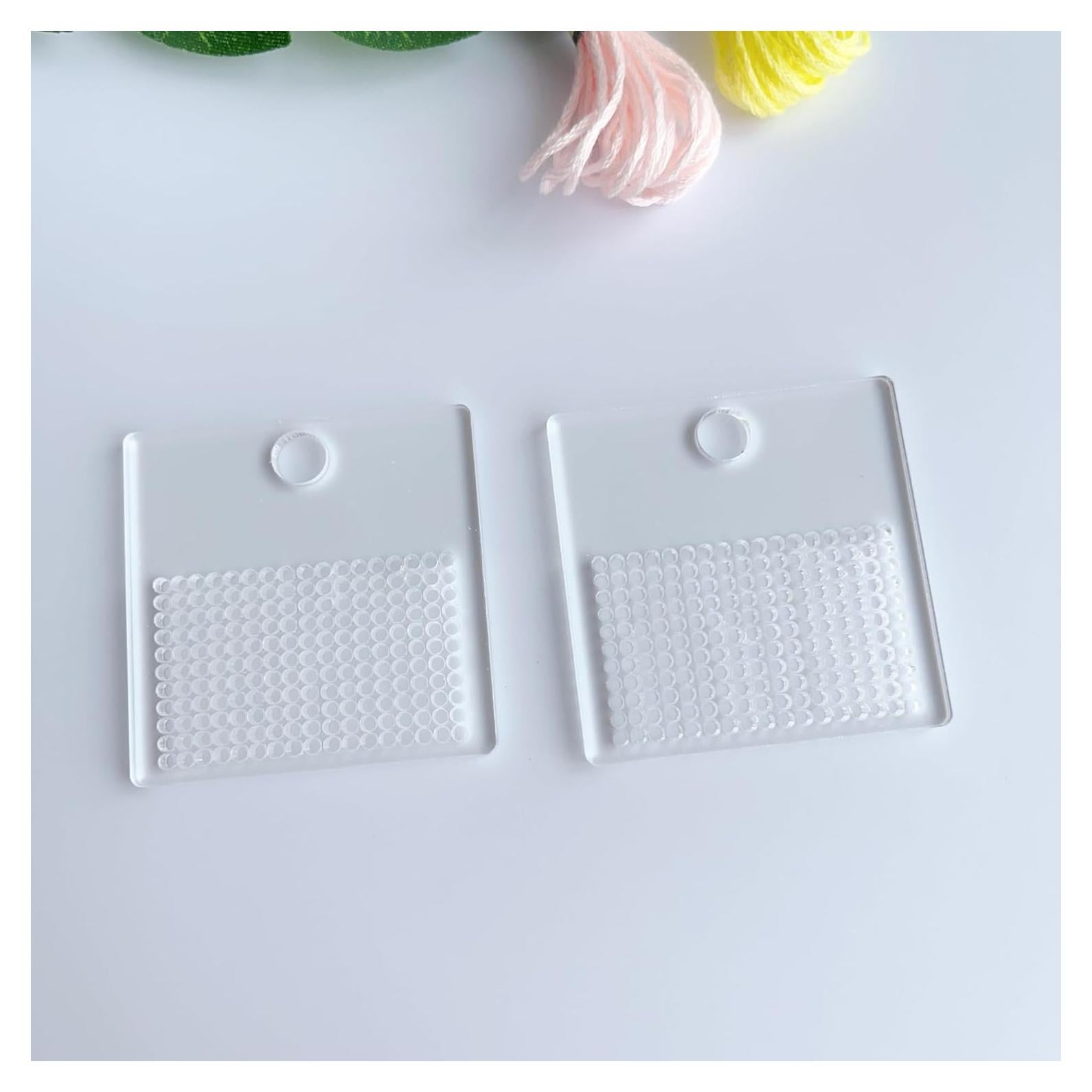 Juego de 20 Placas de Hilo Acrílico Transparente Phocaea