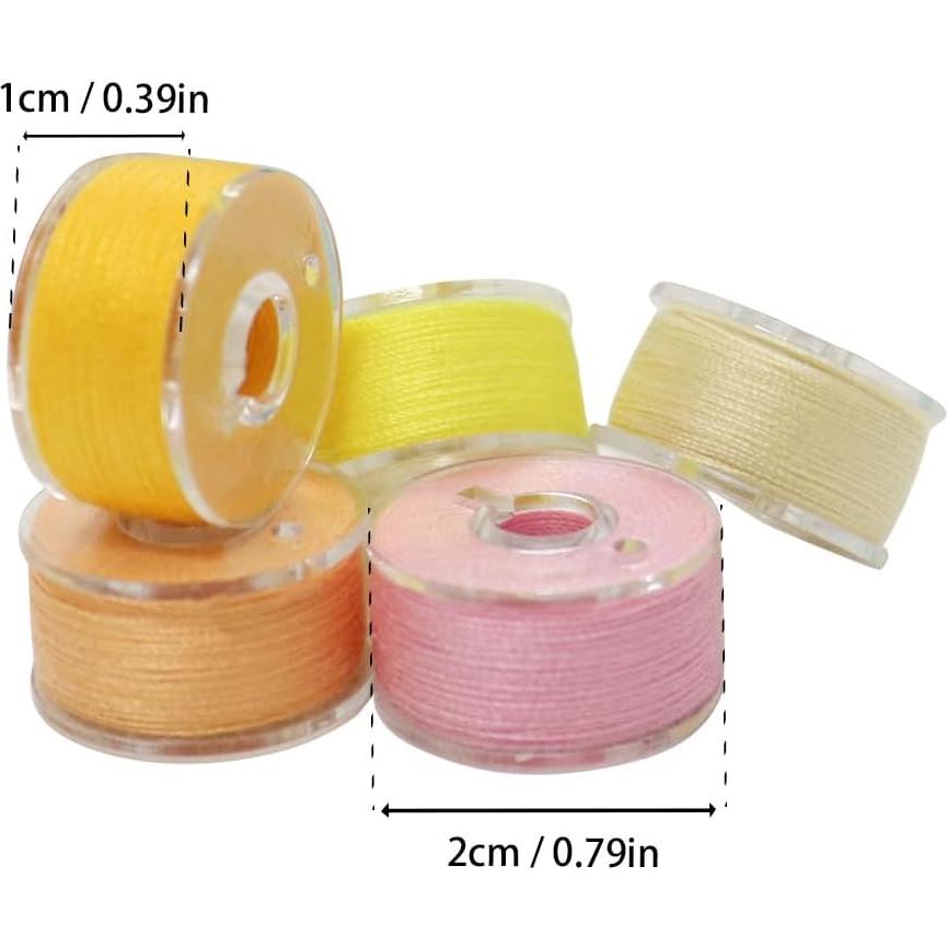 Juego de 36 Bobinas y Hilos de Coser Multicolor QHAJRYYC