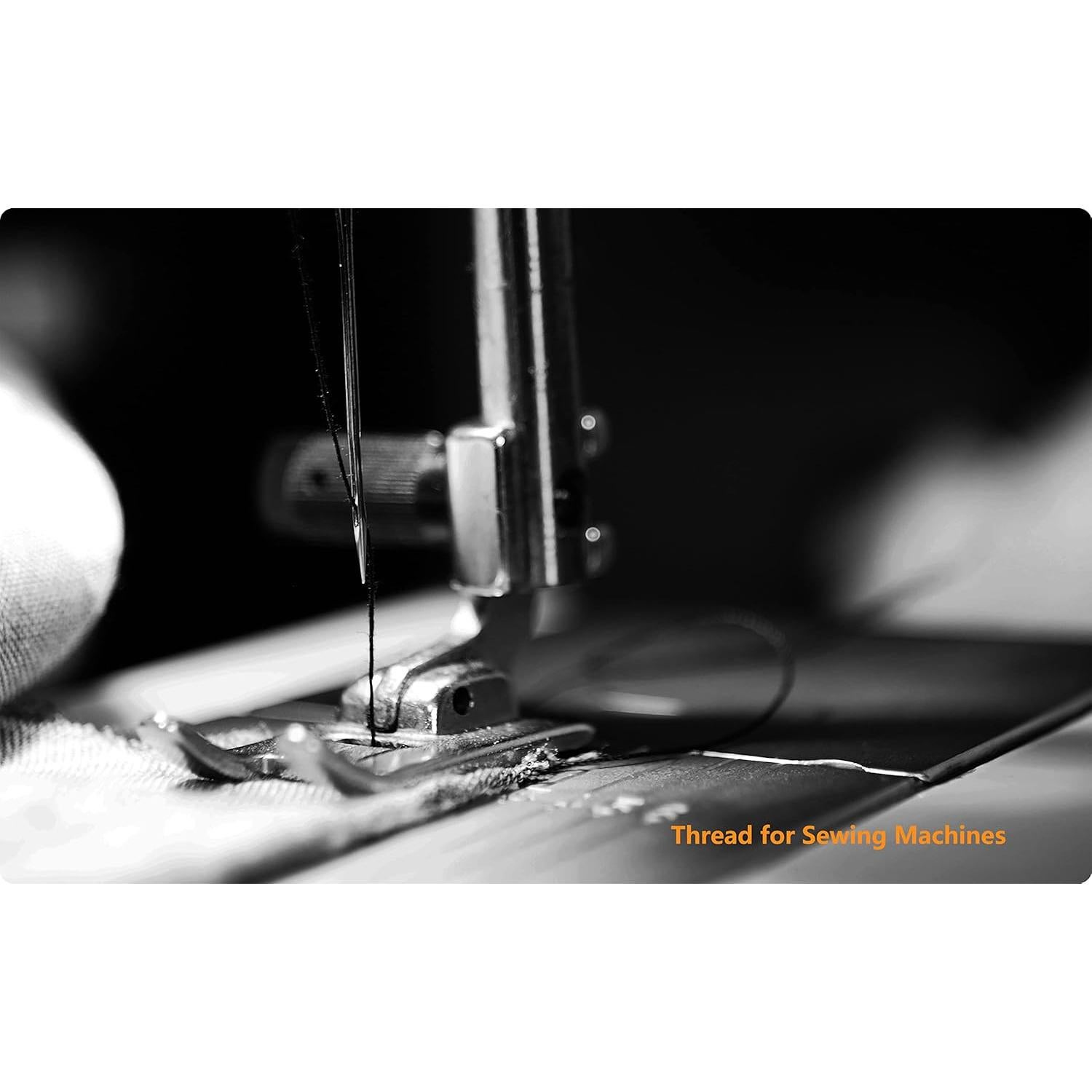 Hilo de poliéster Simthread 400 yardas blanco y negro