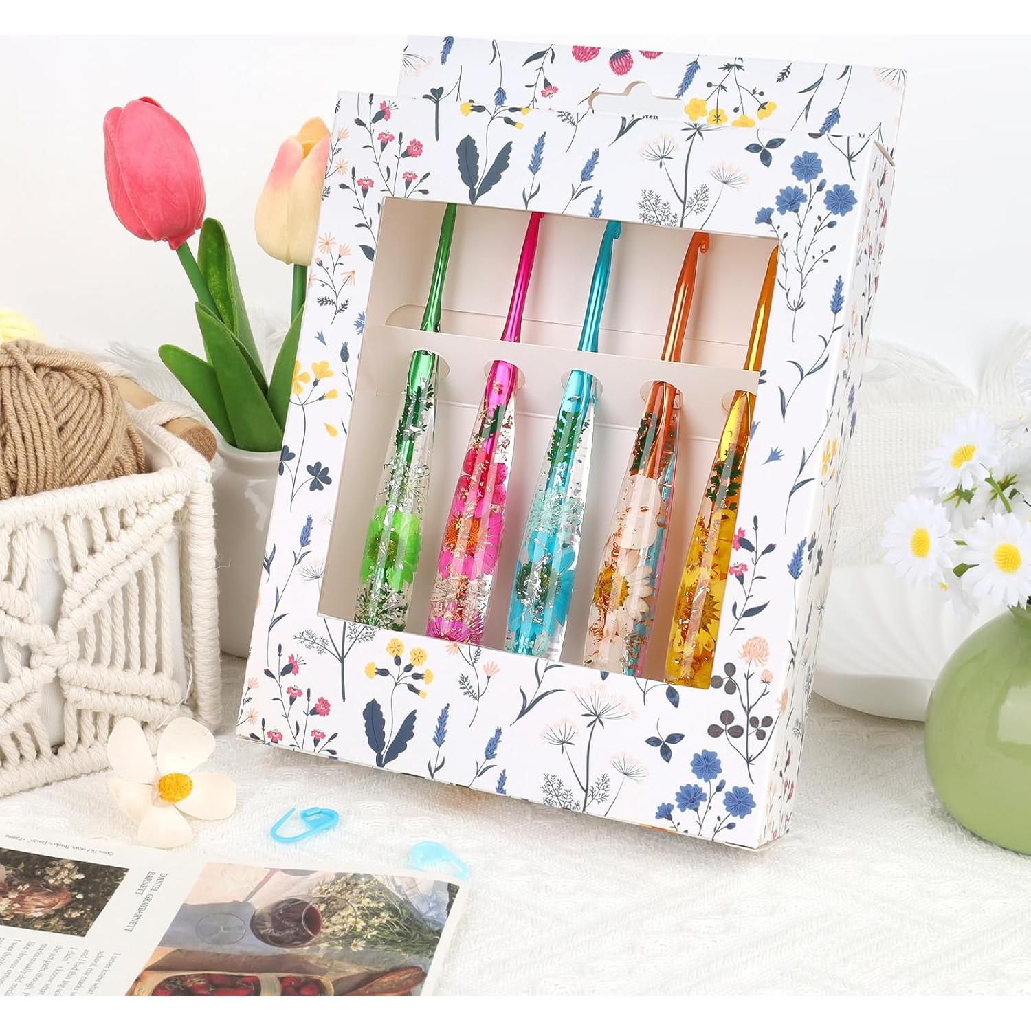 Juego de Ganchillos Coopay 5 PZS Ergonomicos 4-6mm con Estuche