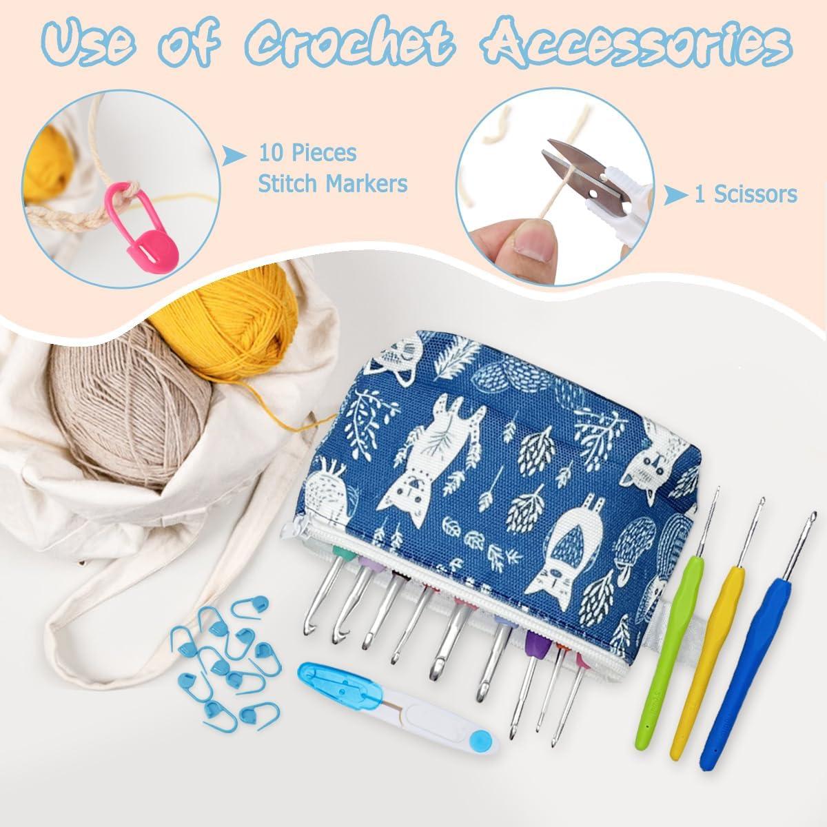 Juego de Ganchillos Ergonómicos LeCorner 12 Tamaños 2mm-8mm