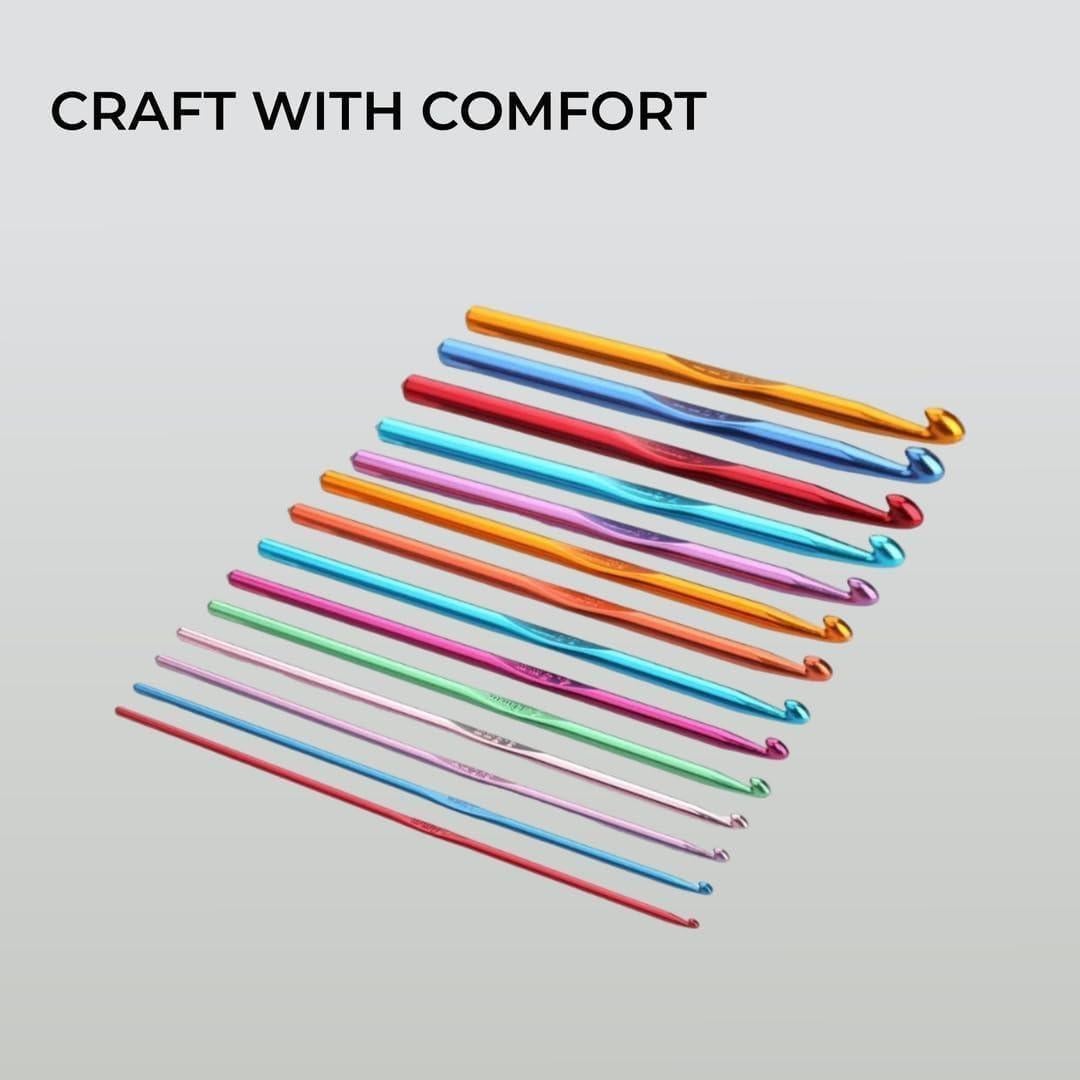 Juego de Ganchillos H&S de Aluminio 14 Piezas 2mm a 10mm