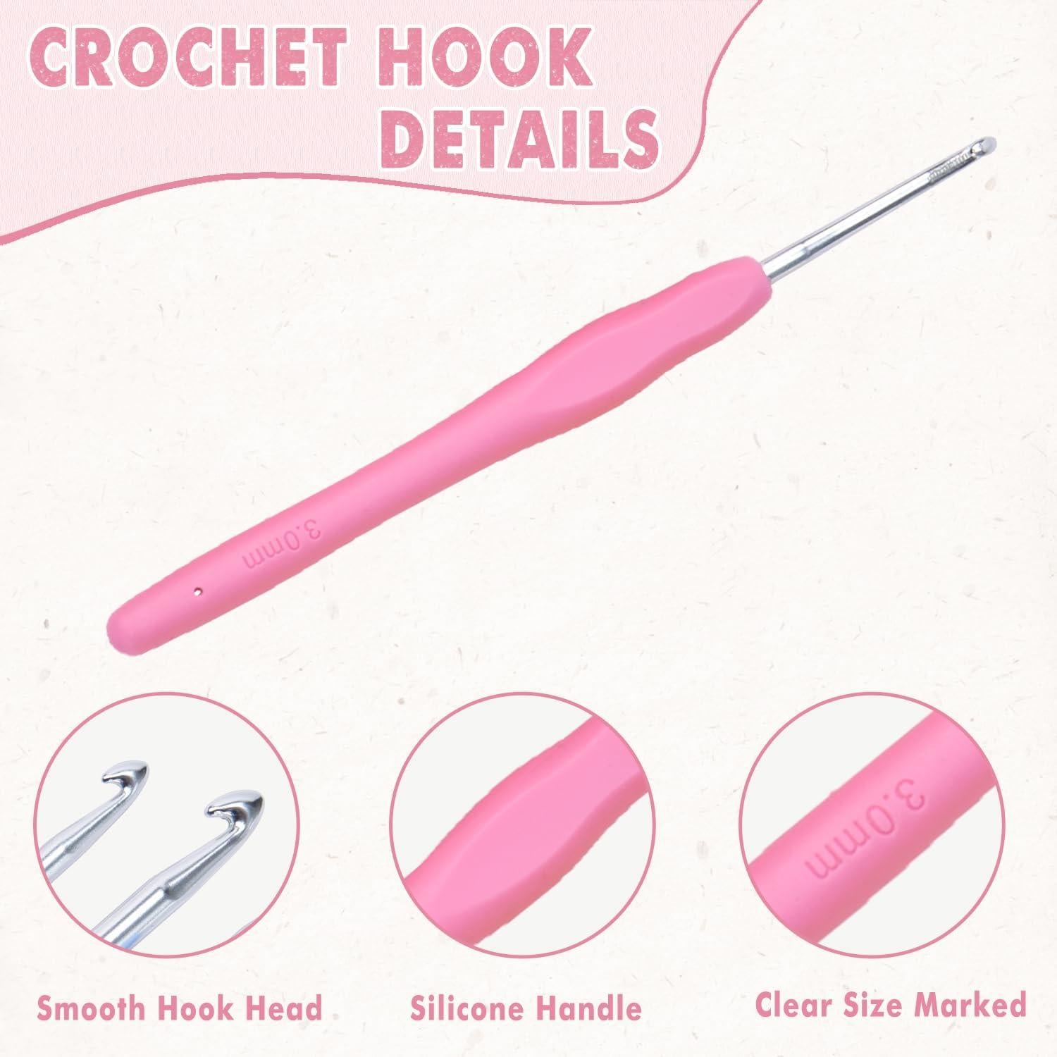 Set de Ganchos de Crochet TOGETRUE 12 Tamaños 2.0-8.0mm