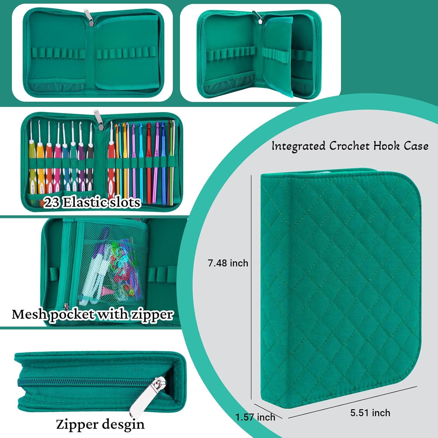 Juego de Ganchillos Ergonómicos Hobekoee 2mm-10mm con Estuche