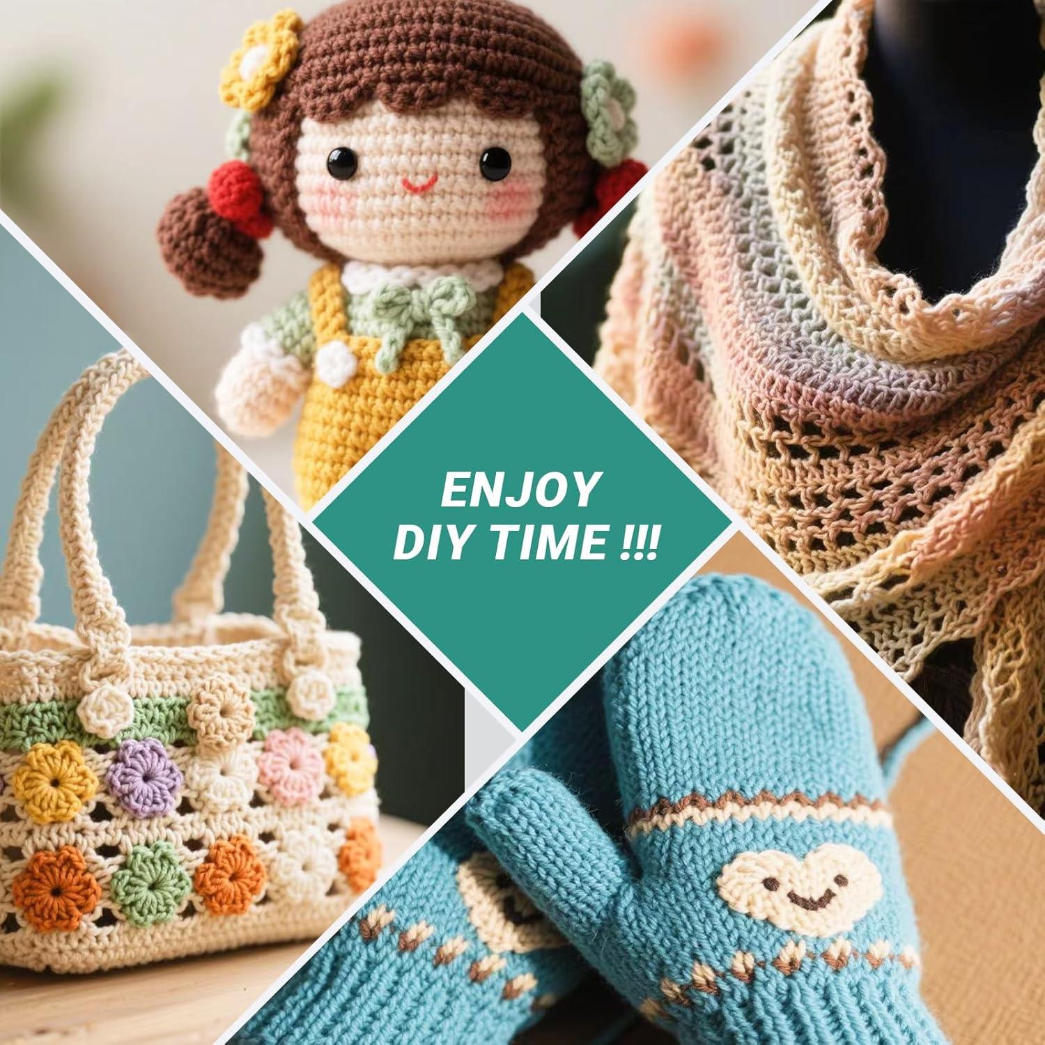 Juego de Ganchillos Ergonómicos Hobekoee 2mm-10mm con Estuche