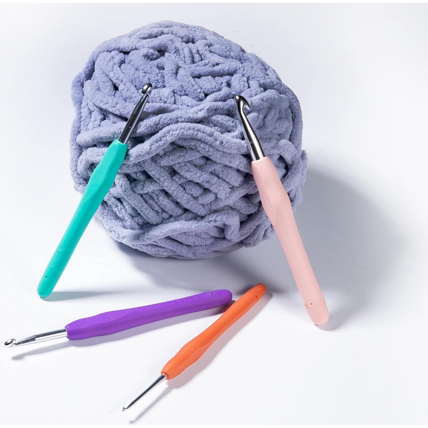 Juego de Ganchillos Ortarco 4 Piezas con Mango Ergonómico 2.5-8mm